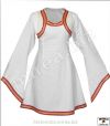 Dámske šaty ľanové zdobené s bolerkom - (DS-04la-zb)