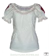 Ľudová košeľa dámska ľanová vyšívaná zdobená - (LKD-02la-vz)
