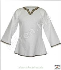 Slovanská tunika ľanová zdobená - (ST-01la-z)