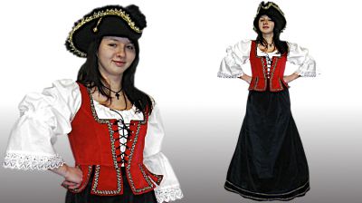 Dievčenský barokový kostým