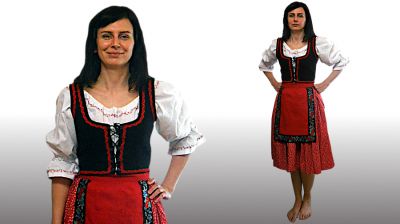 DámskDámsky folklórny kostým pre dobovú reštauráciuy čašnícky kostým pre dobovú reštauráciu