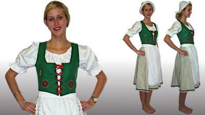 Dámsky vyšívaný folklórny kostým