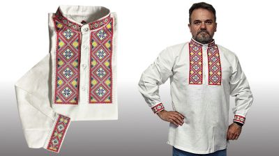 Goralská ľanová vyšívaná košeľa