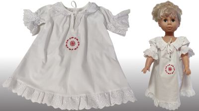 Krstová košieľka s výšivkou