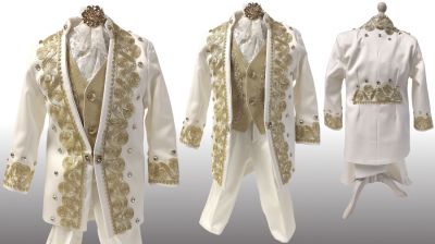 Chlapčenský oblek na krst s vestou