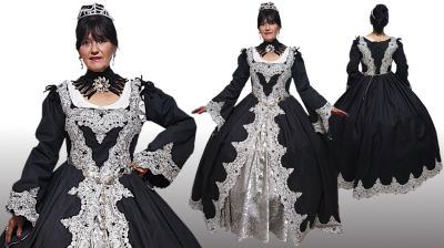 Dámske šľachtické rokokové šaty