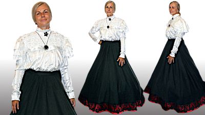 Replika dámskych šiat z roku 1900
