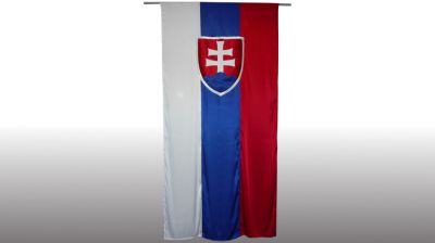 Saténová koruhva Slovenskej republiky, obojstranná