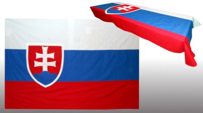 Vlajka Slovenskej republiky na rakvu, materiál bavlna
