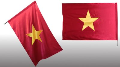 VIETNAM - štátna zástava saténová