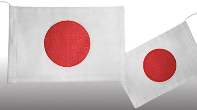 Vyšívaná stolová vlajka Japonska