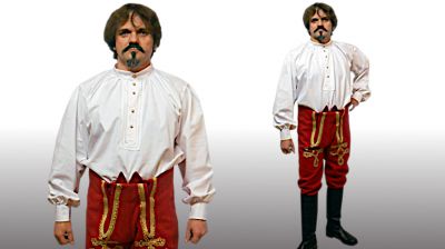 Pánske uhorské nohavice a košeľa