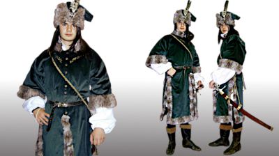 Pánsky uhorský zamatový odev